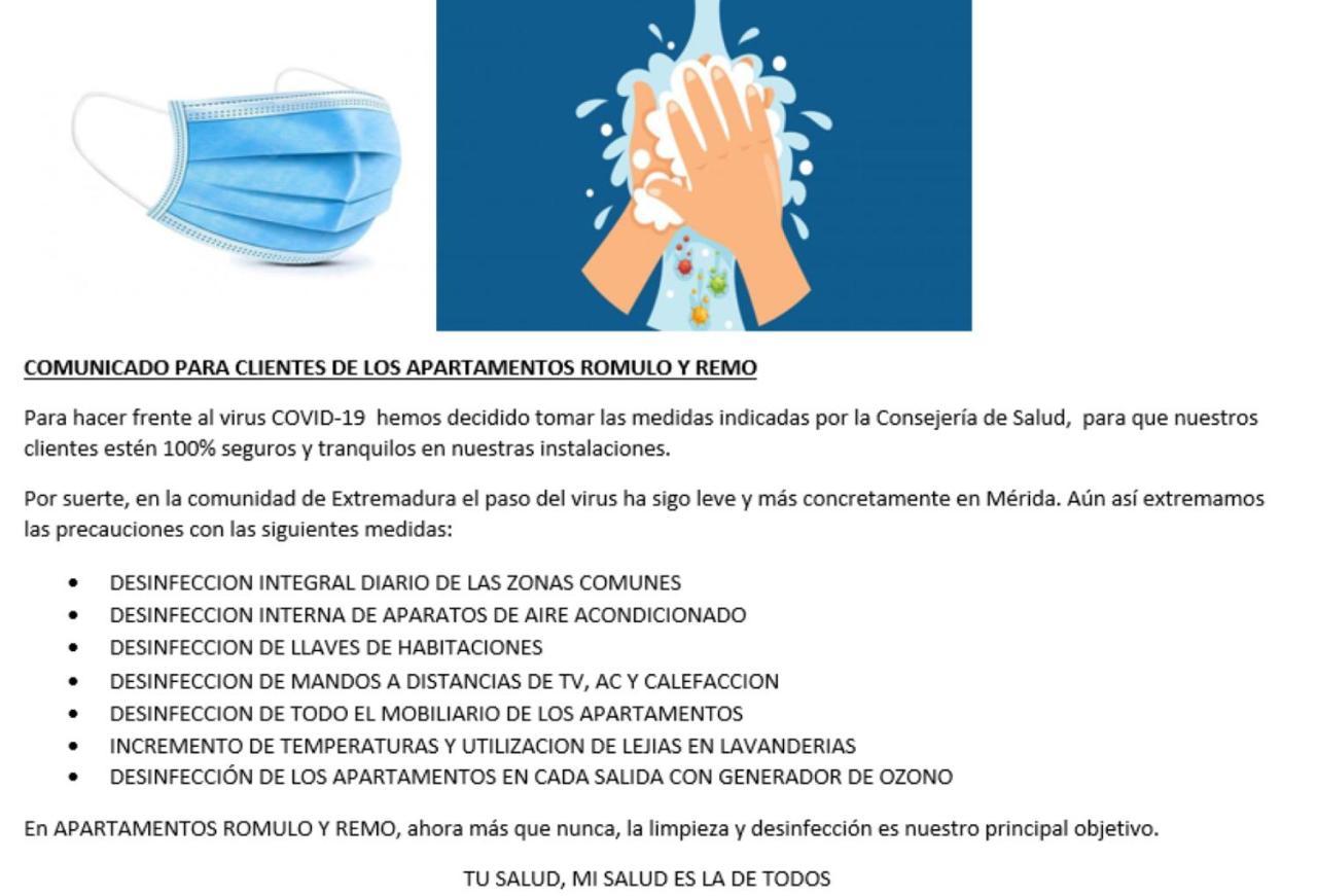 Apartamento Romulo Y Remo-Romulo Mérida Esterno foto